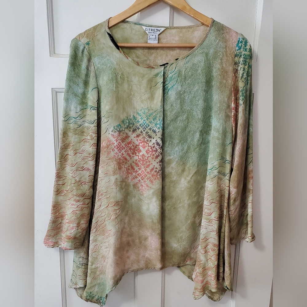 Citron Asymmetrical Blouse